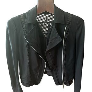 Versace Jeans Collection Black Blazer Asymmetrical Design size 4